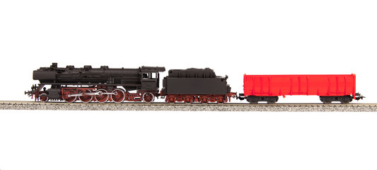Naklejka premium old steam loco model