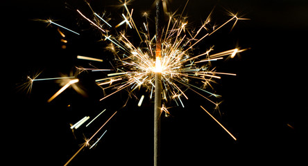 Sparkler sparks light