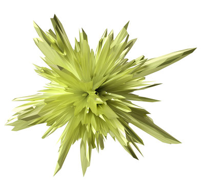 abstract crystal form -lime