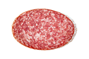 slice of salami sausage