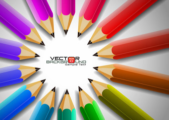 Creative Idea with Colorful Pencils
