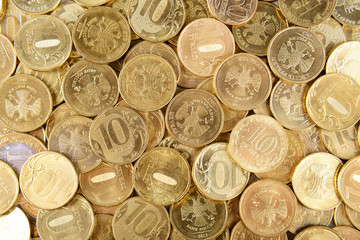 Russian coins background