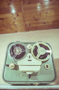 Old vintage tape recorder