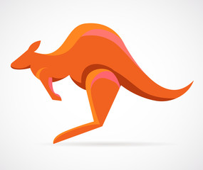 kangaroo - vector illustration