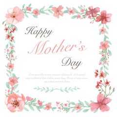 Fototapeta na wymiar Happy Mother's day Card