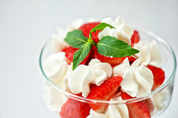 strawberry with cream
