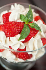 strawberry with cream