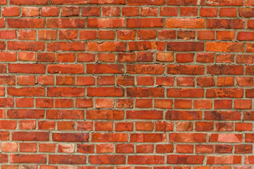 Red brick wall texture background