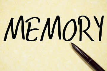 memory word write on paper