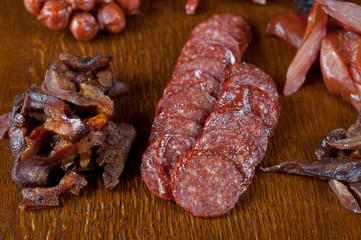 meat and sausages