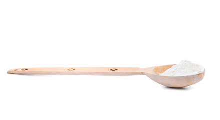 Spoon with flour.