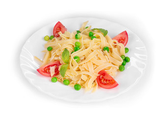 Tagliatelli pasta with tomatoes