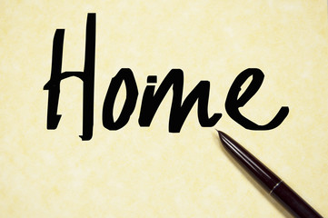 home word write on paper