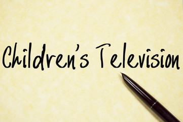 children's television text write on paper