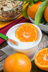 yogurt with orange