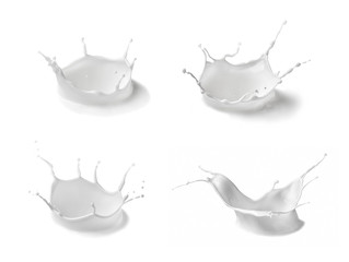 milk splash bottle drop white liquid