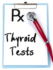 thyroid tests word write on prescription