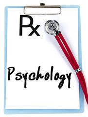 Psychology word write on prescription