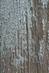 Old blue painted wooden board