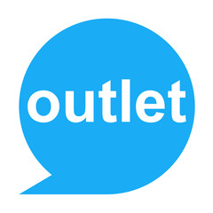 Icono texto outlet