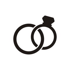 Wedding rings icon