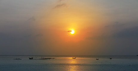 sunset on ko samui