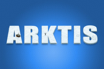 3D Karten Kontinent Arktis