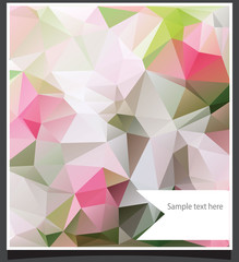 abstract background with triangles