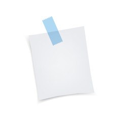 Vector Illustration of a Note Paper