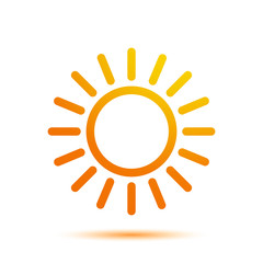 Vector Illustration of a Sun Icon