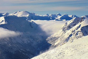 Krajobraz g&oacute;rski,Tatry, Polska, zima