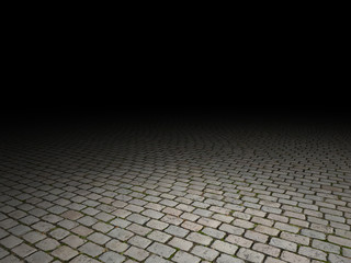 cobblestone floor