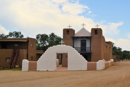 Church in Taos Pueblo,New Mexico