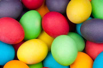 Fototapeta na wymiar color eggs
