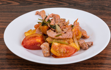 Pork and pineapple salad