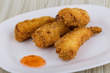 Fried prawn tempura
