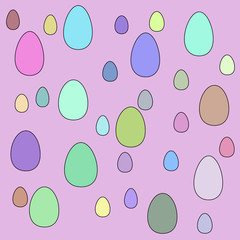 colored Easter eggs
