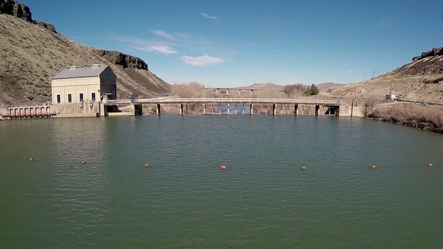 Historic Diversion Dam near Boise Idaho