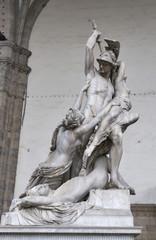 Rape of Polyxena sculpture by Pio Fedi in Florence
