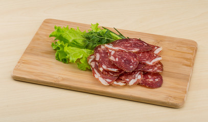 Sliced salami