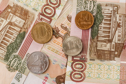 Background of russian rubles
