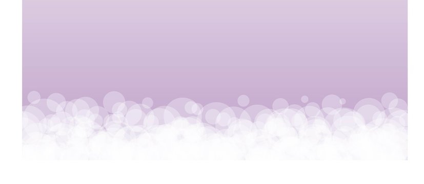 Banner viola a bolle