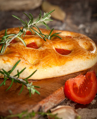 Focaccia with cherry tomato