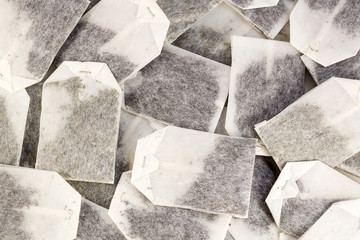Fototapeta premium background of the tea bags square, tag