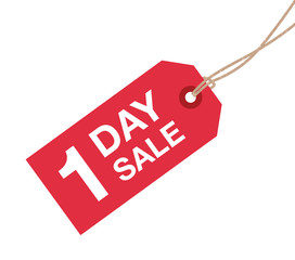 one day sale sign