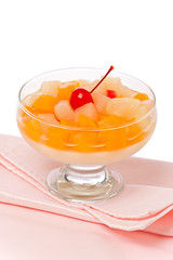 Fruit Cocktail with Almond Jelly