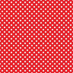 seamless red polka dot background - 79867441