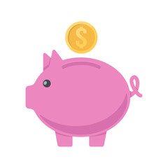 Pig moneybox.