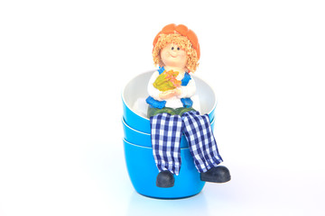 Handmade Rag Dolls - Stock Image