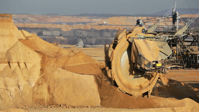 Giant Bucket Wheel Excavator